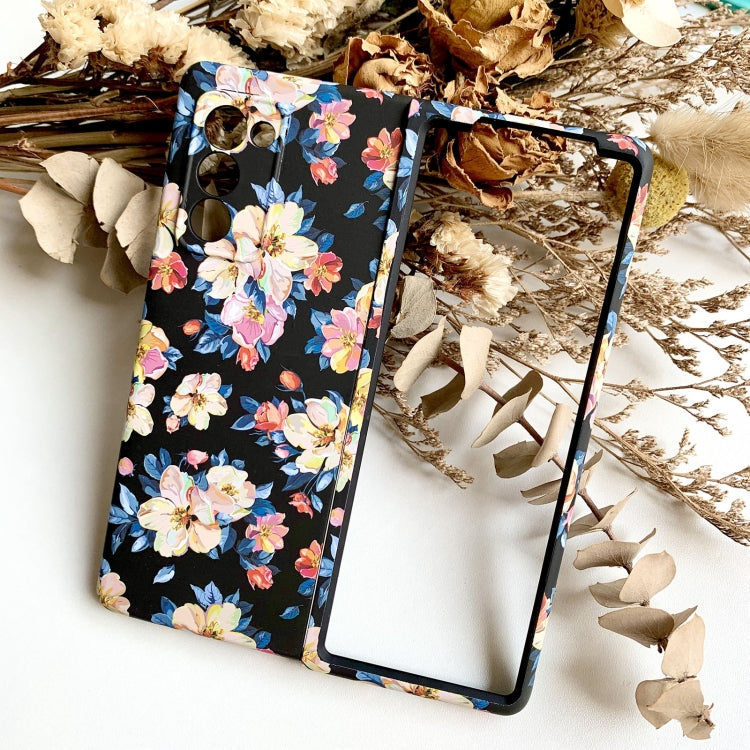 For Samsung Galaxy Z Fold2 5G Floral Pattern Folding PC Protective Case