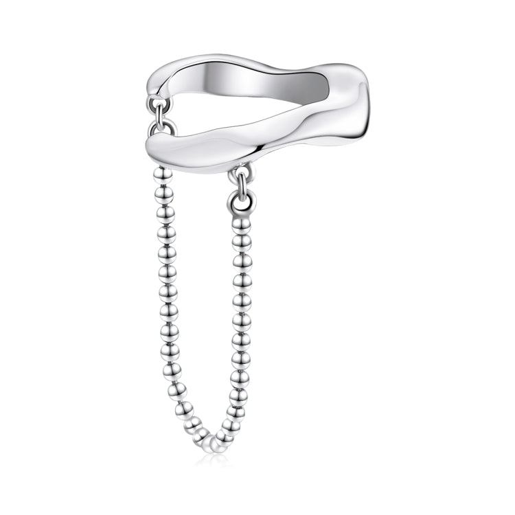 S925 Sterling Silver Chain Ear Bone Clip Women Earrings
