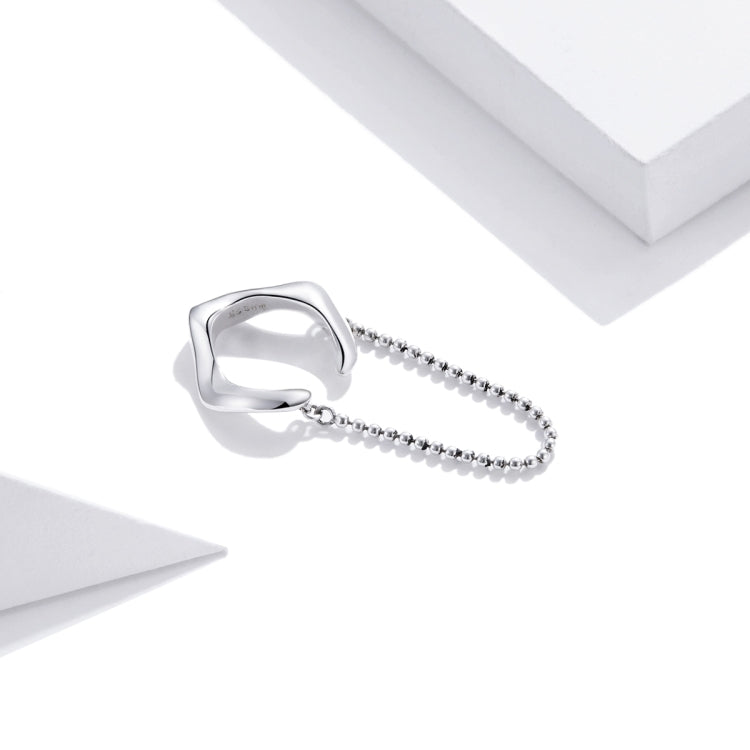 S925 Sterling Silver Chain Ear Bone Clip Women Earrings