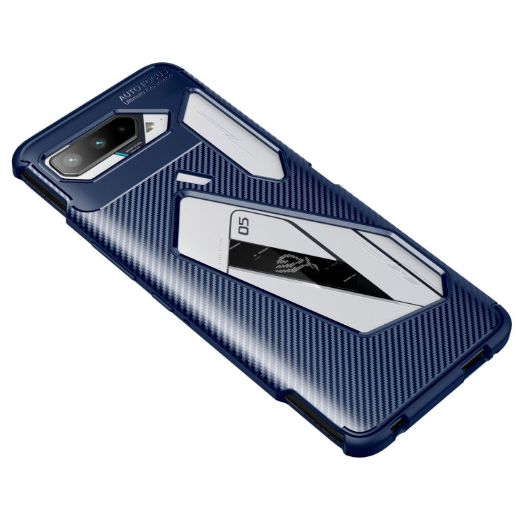 For Asus ROG Phone 5 Carbon Fiber Texture Shockproof TPU Case