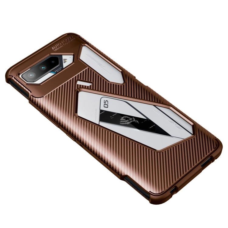 For Asus ROG Phone 5 Carbon Fiber Texture Shockproof TPU Case