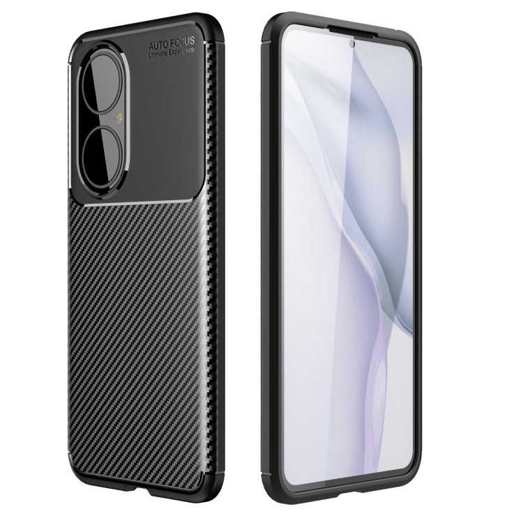 For Huawei P50 Carbon Fiber Texture Shockproof TPU Case