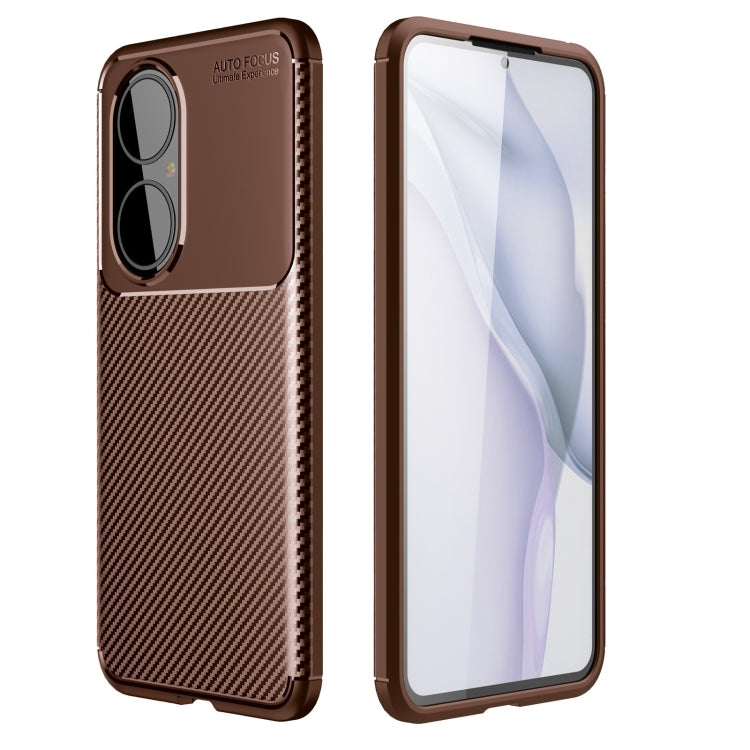 For Huawei P50 Carbon Fiber Texture Shockproof TPU Case