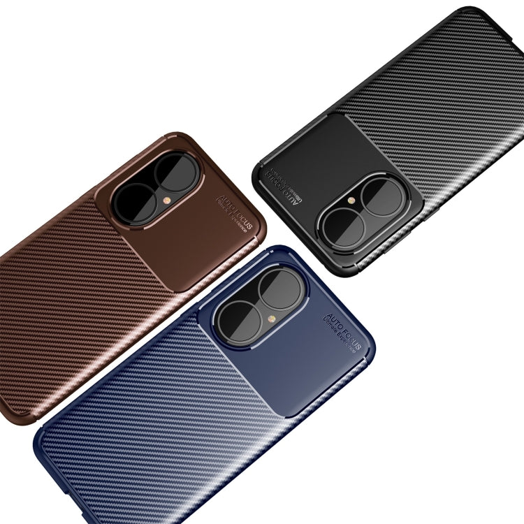 For Huawei P50 Carbon Fiber Texture Shockproof TPU Case