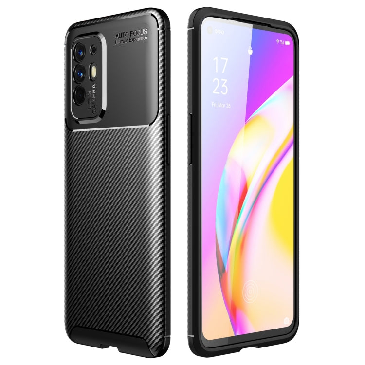 For OPPO F19 Pro+ 5G Carbon Fiber Texture Shockproof TPU Case