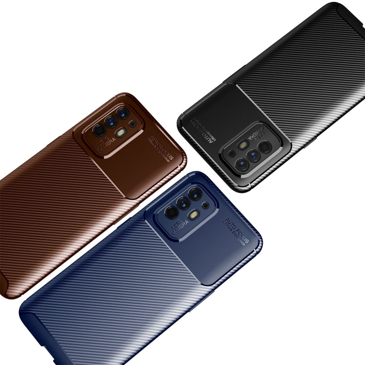 For OPPO F19 Pro+ 5G Carbon Fiber Texture Shockproof TPU Case