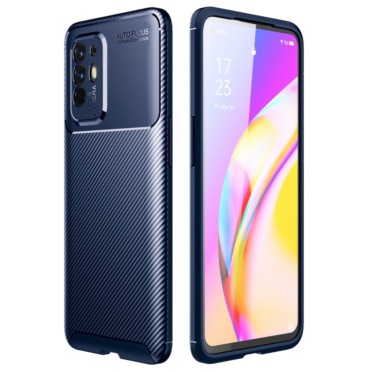 For OPPO F19 Pro+ 5G Carbon Fiber Texture Shockproof TPU Case