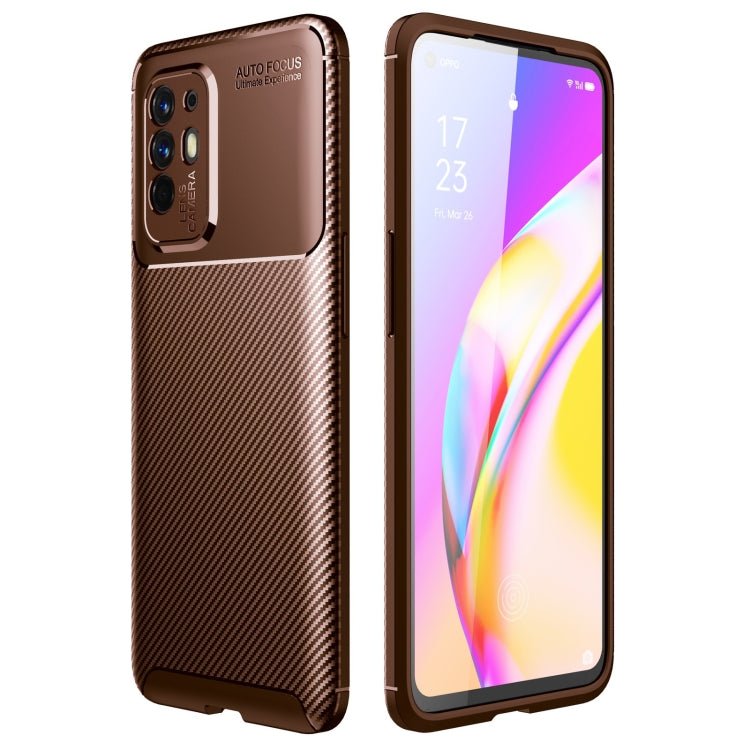 For OPPO F19 Pro+ 5G Carbon Fiber Texture Shockproof TPU Case