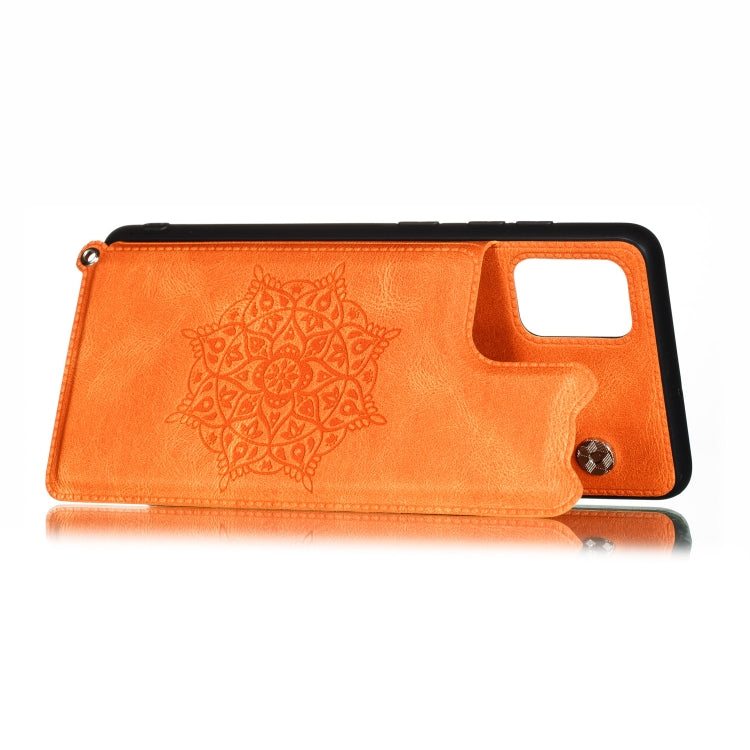 For Samsung Galaxy A32 5G Mandala Embossed PU + TPU Case with Holder & Card Slots & Photo Frame & Strap