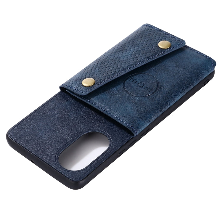 For Huawei Nova 8 Pro 5G Double Buckle PU + TPU Shockproof Magnetic Protective Case with Card Slots & Holder