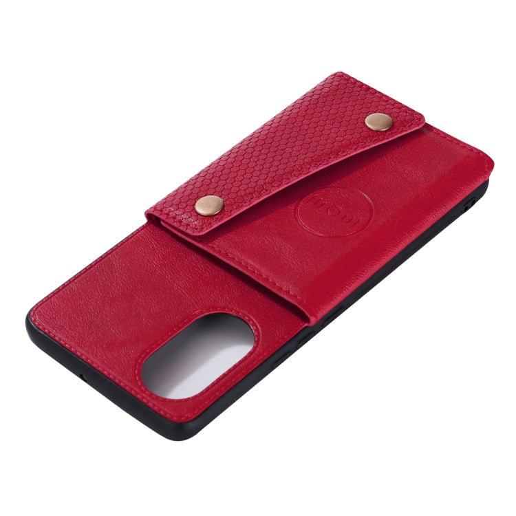 For Huawei Nova 8 Pro 5G Double Buckle PU + TPU Shockproof Magnetic Protective Case with Card Slots & Holder
