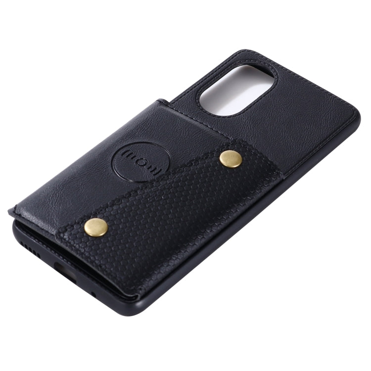 For Huawei Nova 8 Pro 5G Double Buckle PU + TPU Shockproof Magnetic Protective Case with Card Slots & Holder