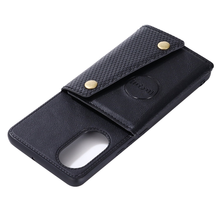 For Huawei Nova 8 Pro 5G Double Buckle PU + TPU Shockproof Magnetic Protective Case with Card Slots & Holder
