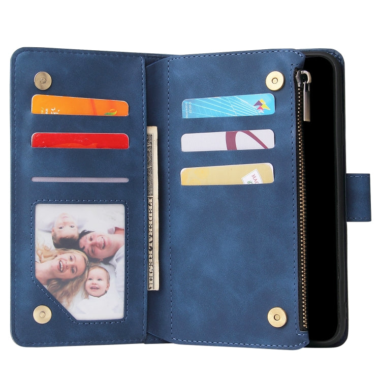 For iPhone XS Max Multifunctional Retro Frosted Horizontal Flip Leather Case with Card Slot & Holder & Zipper Wallet & Photo Frame & Lanyard