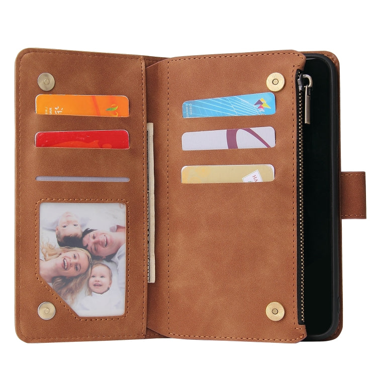 For iPhone XS Max Multifunctional Retro Frosted Horizontal Flip Leather Case with Card Slot & Holder & Zipper Wallet & Photo Frame & Lanyard
