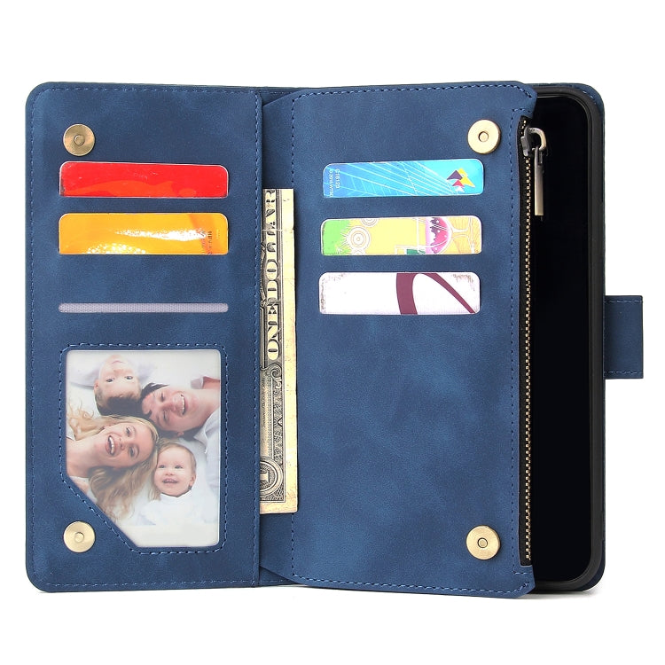 For iPhone 11 Pro Multifunctional Retro Frosted Horizontal Flip Leather Case with Card Slot & Holder & Zipper Wallet & Photo Frame & Lanyard