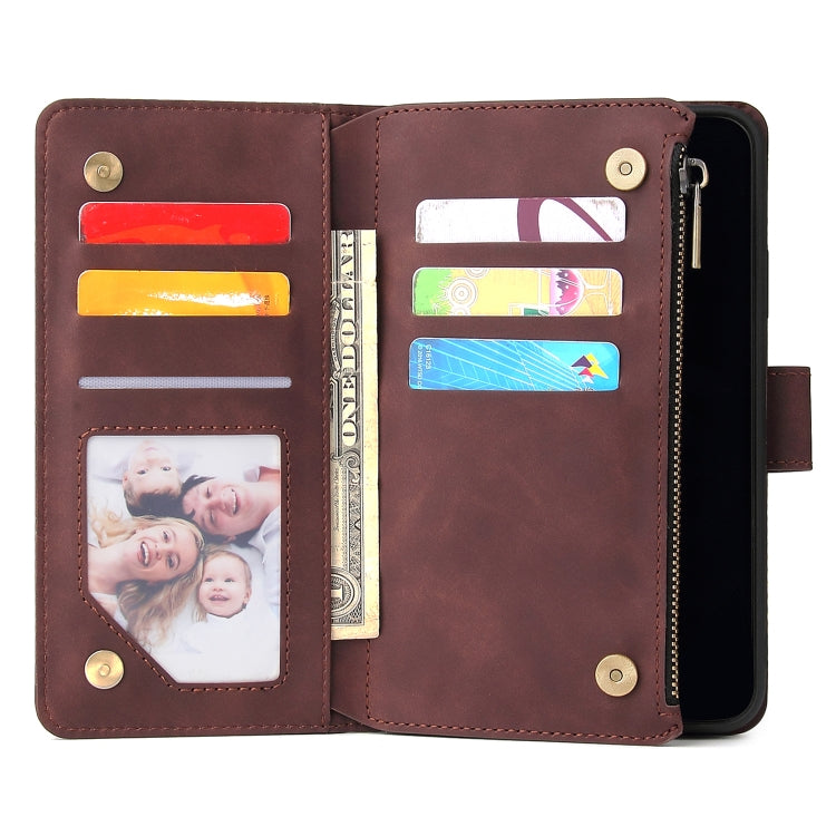 For iPhone 11 Multifunctional Retro Frosted Horizontal Flip Leather Case with Card Slot & Holder & Zipper Wallet & Photo Frame & Lanyard