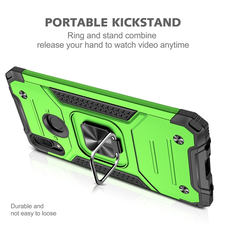 For Huawei P Smart(2019) Magnetic Armor Shockproof TPU + PC Case with Metal Ring Holder