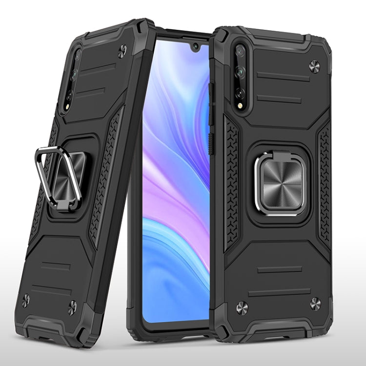 For Huawei P Smart S / Enjoy 10S / Y8P Magnetic Armor Shockproof TPU + PC Case with Metal Ring Holder
