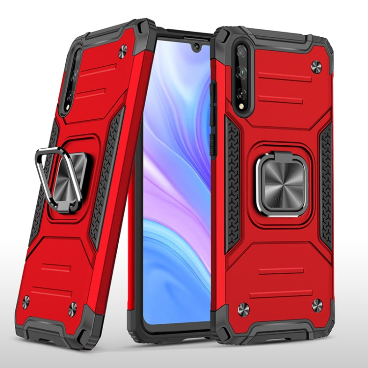 For Huawei P Smart S / Enjoy 10S / Y8P Magnetic Armor Shockproof TPU + PC Case with Metal Ring Holder