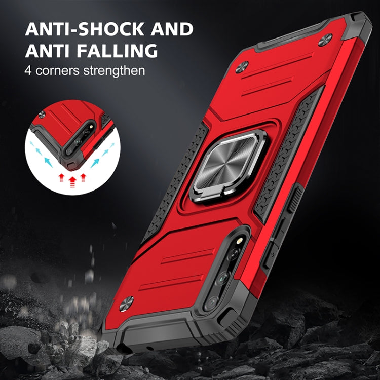 For Huawei P Smart S / Enjoy 10S / Y8P Magnetic Armor Shockproof TPU + PC Case with Metal Ring Holder
