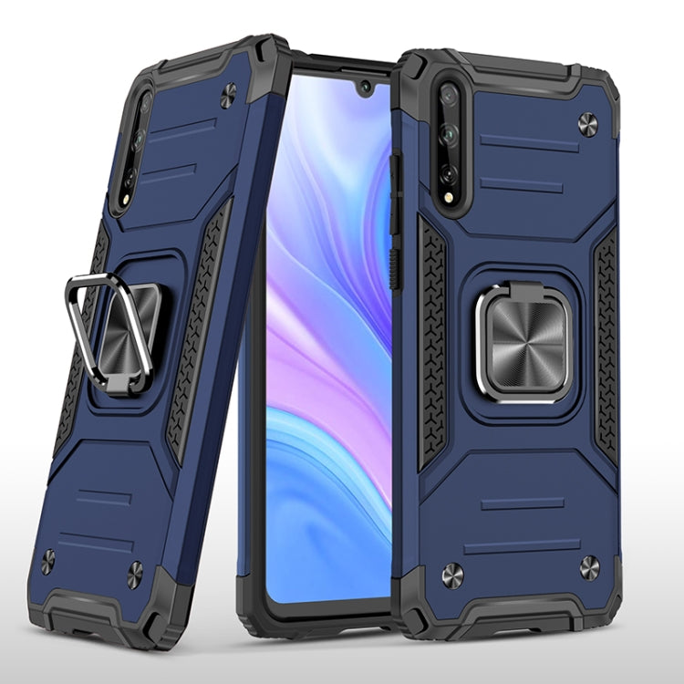 For Huawei P Smart S / Enjoy 10S / Y8P Magnetic Armor Shockproof TPU + PC Case with Metal Ring Holder