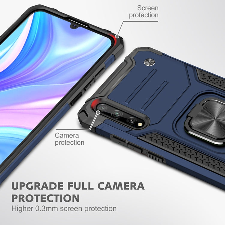 For Huawei P Smart S / Enjoy 10S / Y8P Magnetic Armor Shockproof TPU + PC Case with Metal Ring Holder