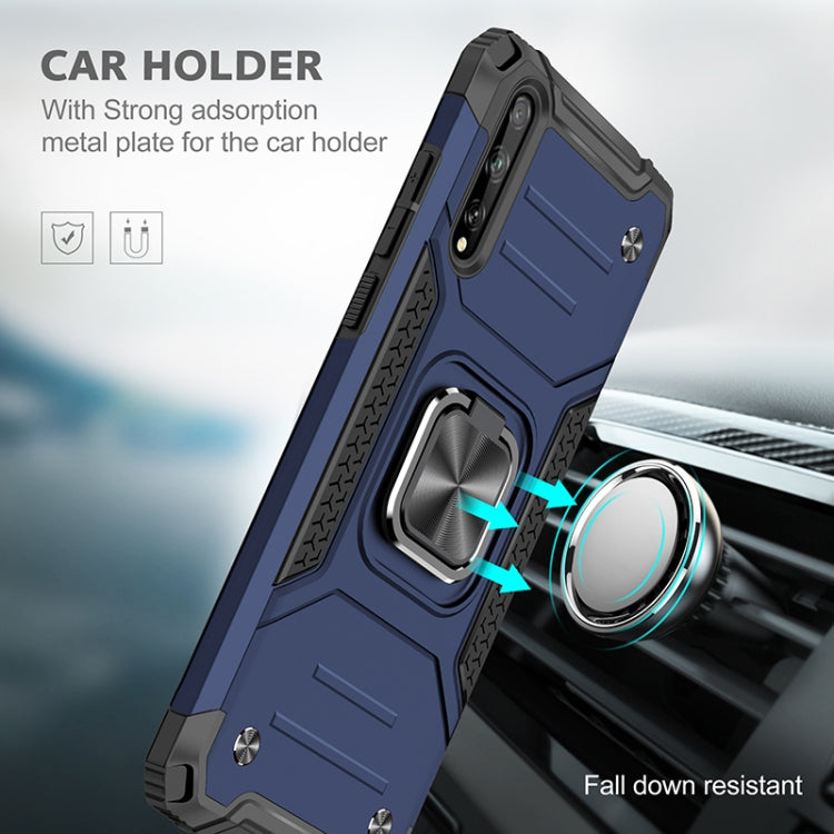 For Huawei P Smart S / Enjoy 10S / Y8P Magnetic Armor Shockproof TPU + PC Case with Metal Ring Holder