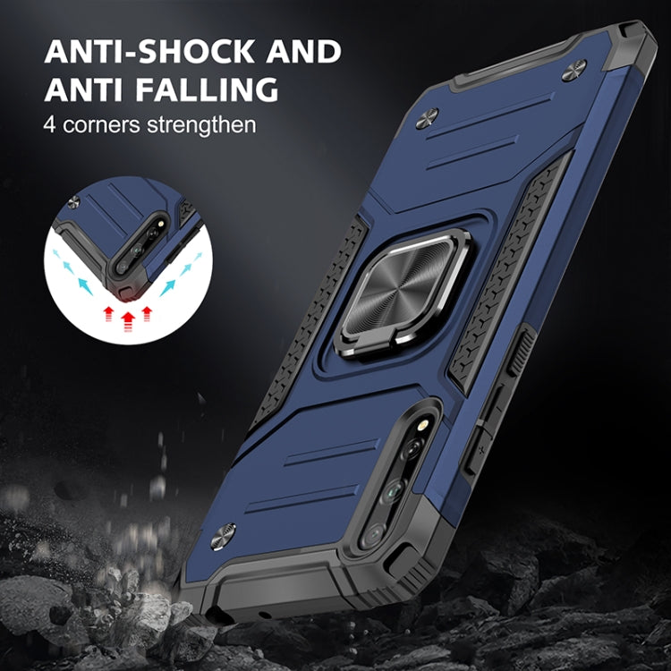 For Huawei P Smart S / Enjoy 10S / Y8P Magnetic Armor Shockproof TPU + PC Case with Metal Ring Holder