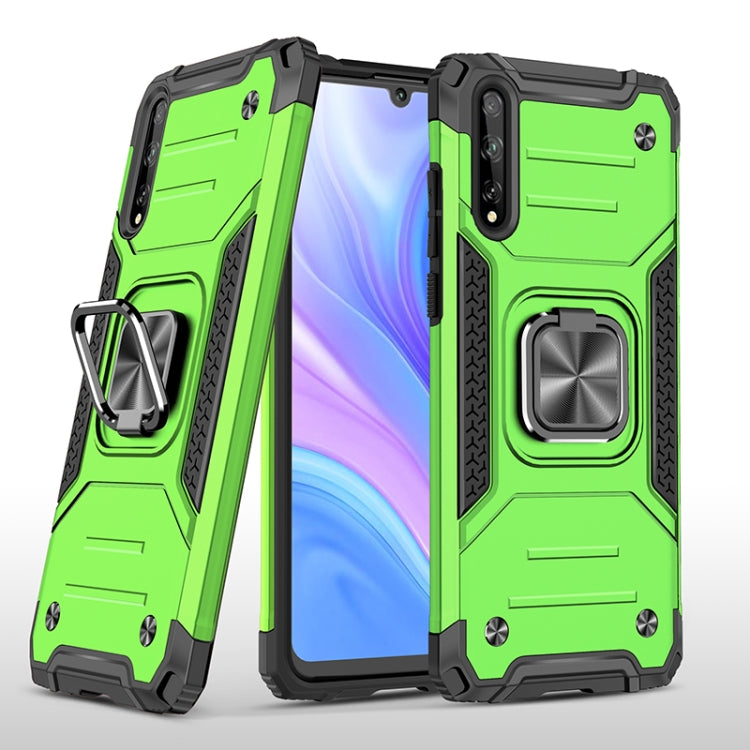 For Huawei P Smart S / Enjoy 10S / Y8P Magnetic Armor Shockproof TPU + PC Case with Metal Ring Holder