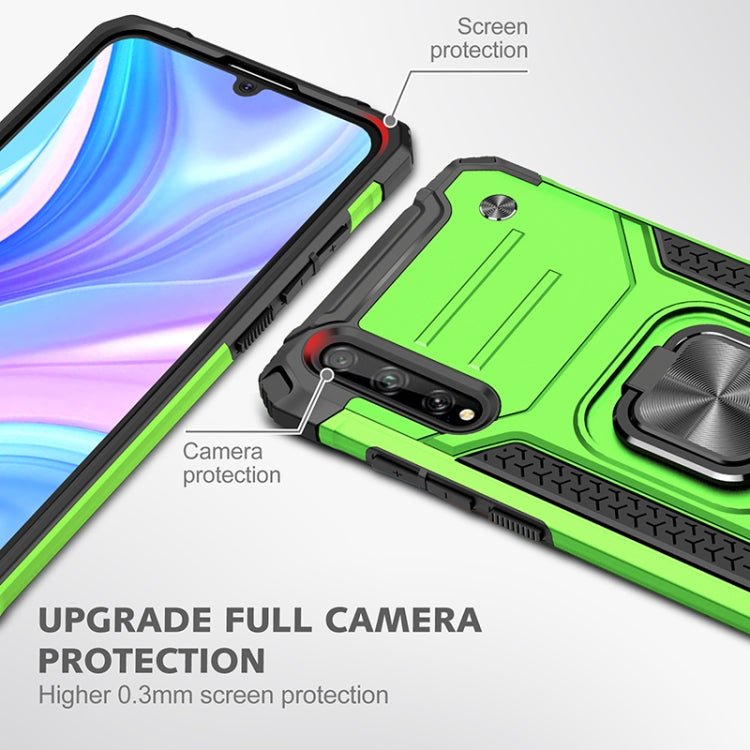 For Huawei P Smart S / Enjoy 10S / Y8P Magnetic Armor Shockproof TPU + PC Case with Metal Ring Holder