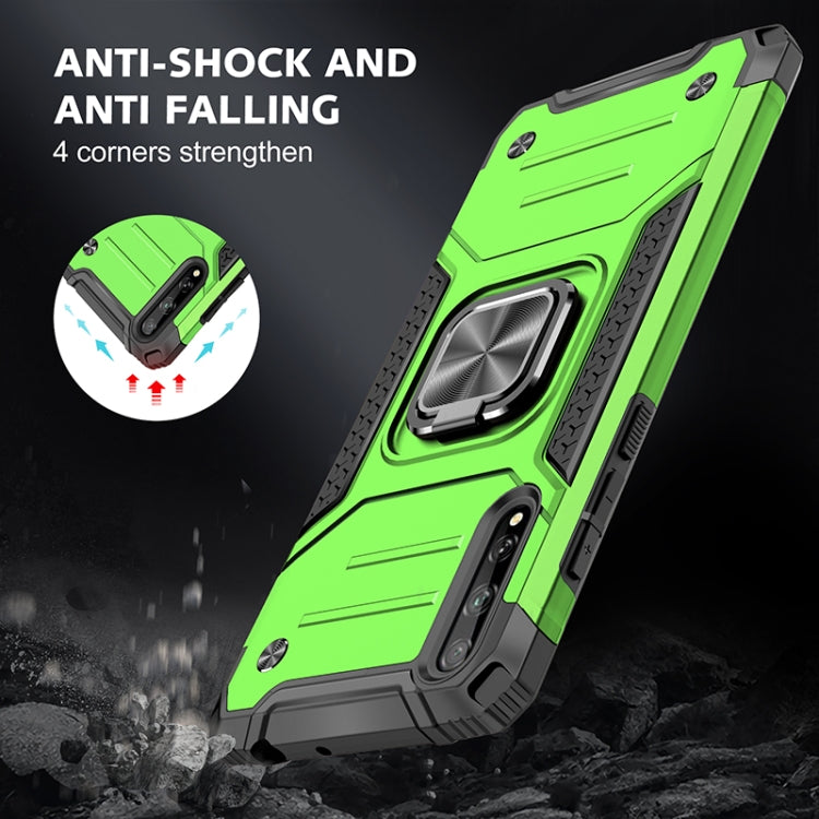 For Huawei P Smart S / Enjoy 10S / Y8P Magnetic Armor Shockproof TPU + PC Case with Metal Ring Holder
