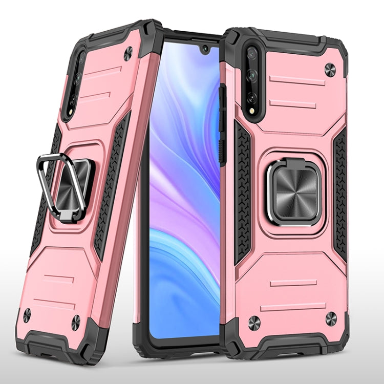 For Huawei P Smart S / Enjoy 10S / Y8P Magnetic Armor Shockproof TPU + PC Case with Metal Ring Holder