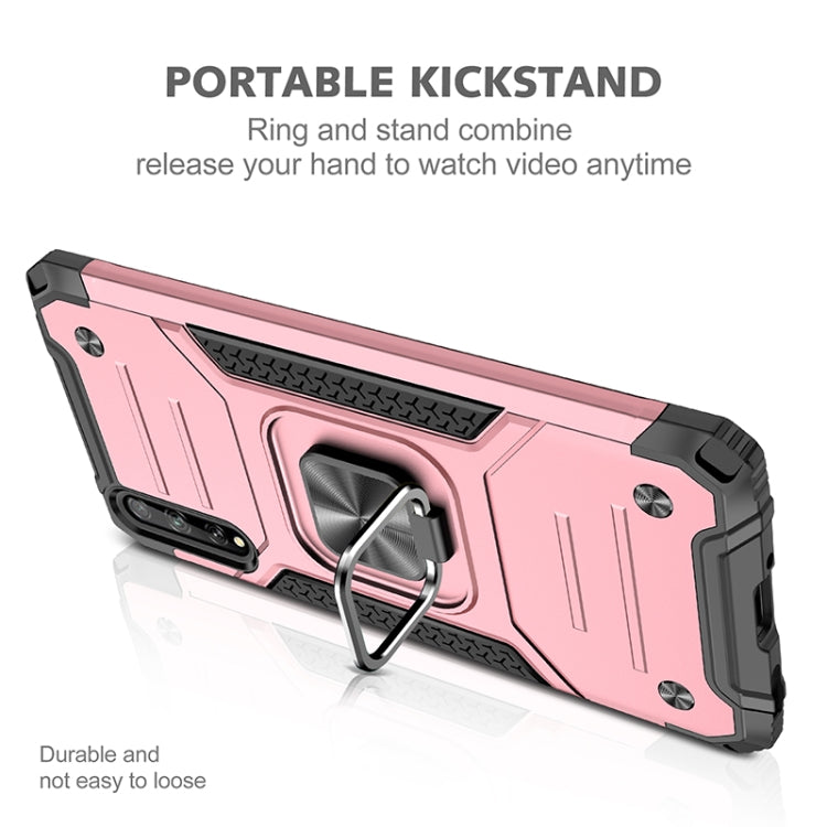 For Huawei P Smart S / Enjoy 10S / Y8P Magnetic Armor Shockproof TPU + PC Case with Metal Ring Holder