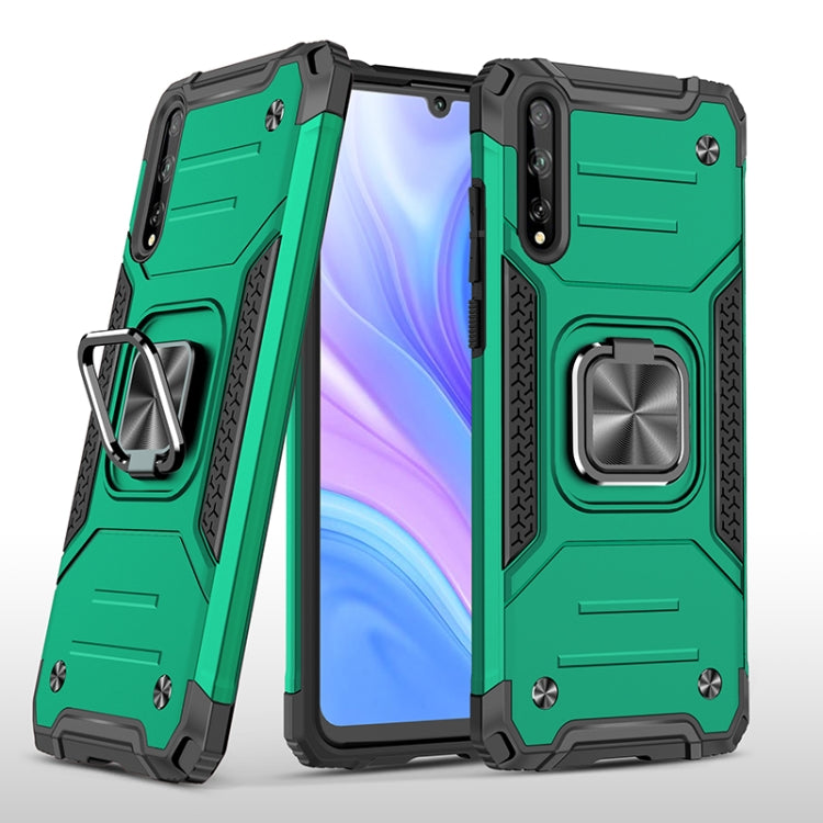 For Huawei P Smart S / Enjoy 10S / Y8P Magnetic Armor Shockproof TPU + PC Case with Metal Ring Holder
