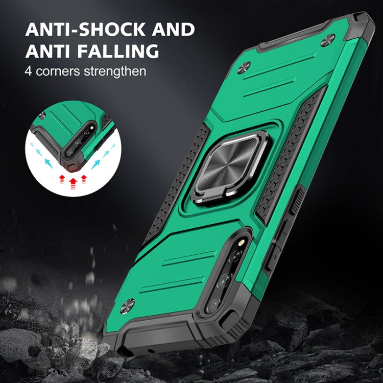 For Huawei P Smart S / Enjoy 10S / Y8P Magnetic Armor Shockproof TPU + PC Case with Metal Ring Holder