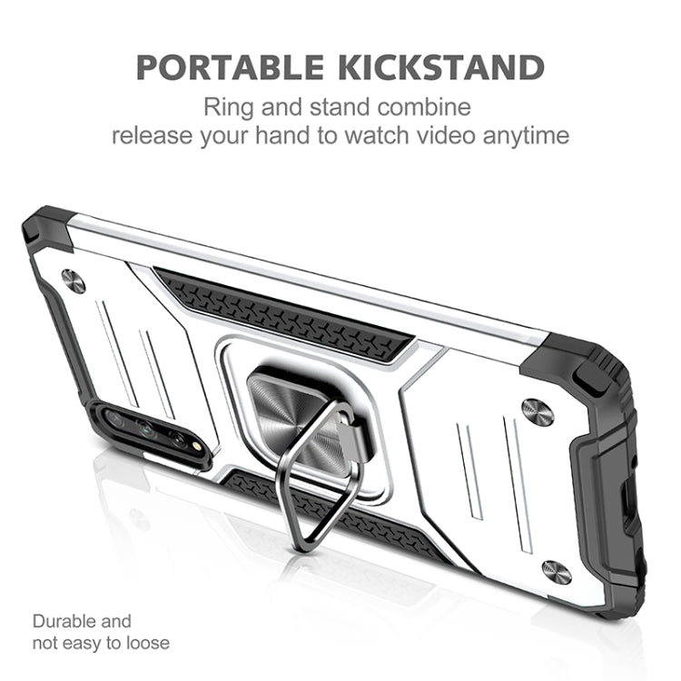 For Huawei P Smart S / Enjoy 10S / Y8P Magnetic Armor Shockproof TPU + PC Case with Metal Ring Holder