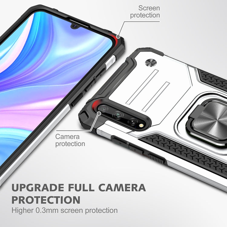For Huawei P Smart S / Enjoy 10S / Y8P Magnetic Armor Shockproof TPU + PC Case with Metal Ring Holder