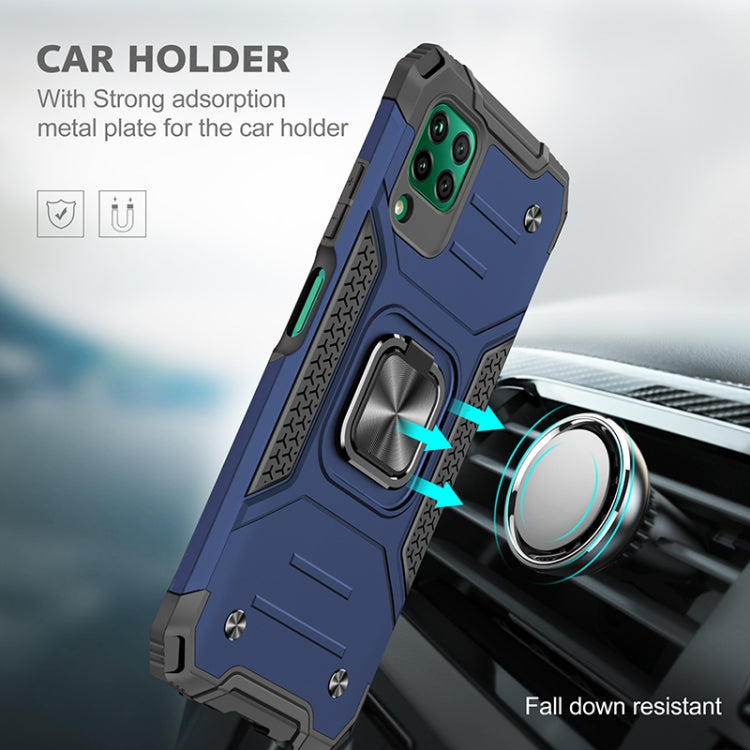 For Huawei P40 Lite / Nova 6 SE / Nova 7i Magnetic Armor Shockproof TPU + PC Case with Metal Ring Holder