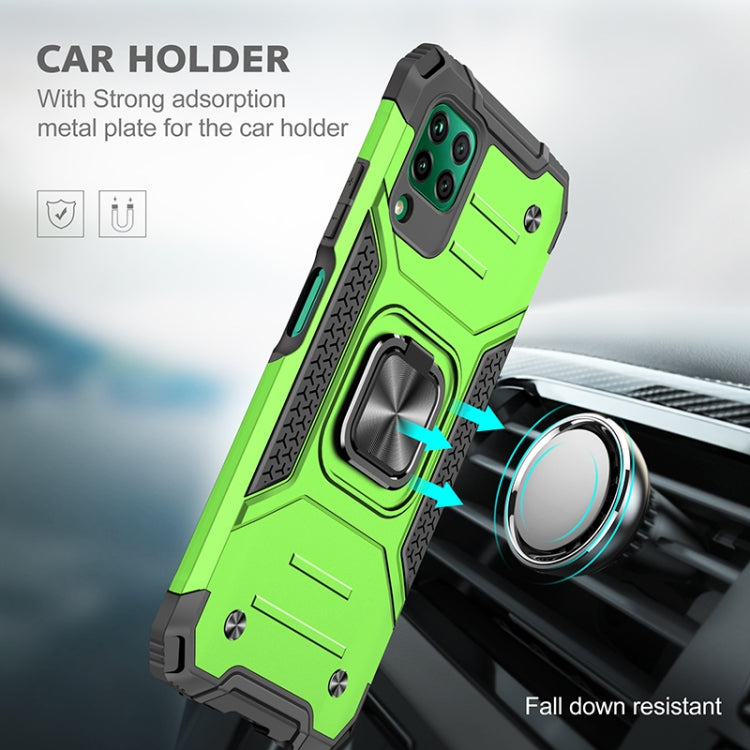 For Huawei P40 Lite / Nova 6 SE / Nova 7i Magnetic Armor Shockproof TPU + PC Case with Metal Ring Holder