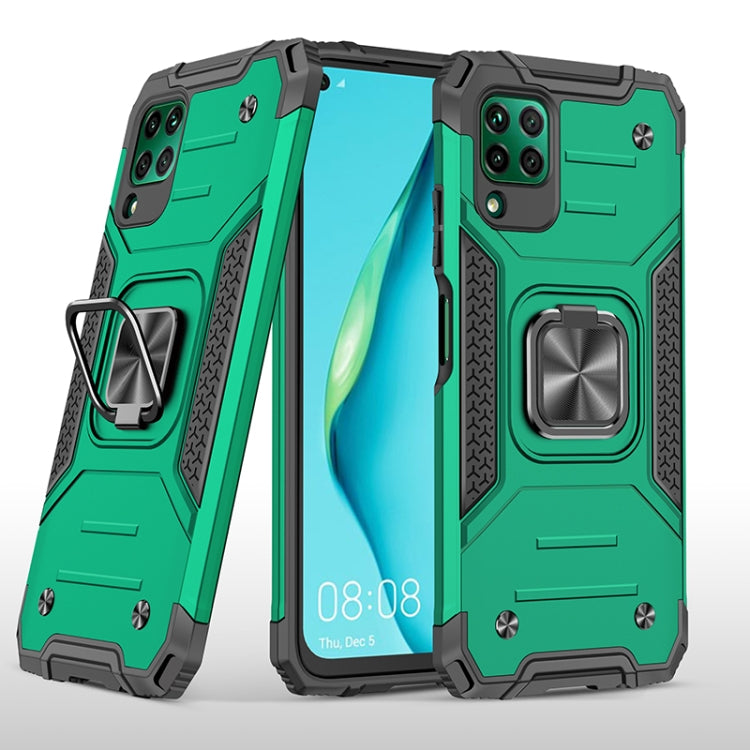For Huawei P40 Lite / Nova 6 SE / Nova 7i Magnetic Armor Shockproof TPU + PC Case with Metal Ring Holder