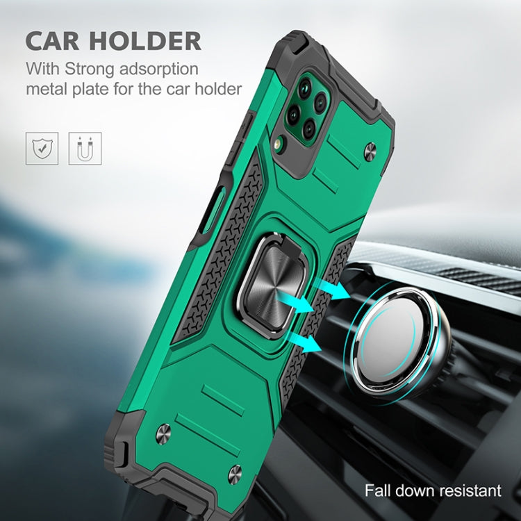 For Huawei P40 Lite / Nova 6 SE / Nova 7i Magnetic Armor Shockproof TPU + PC Case with Metal Ring Holder