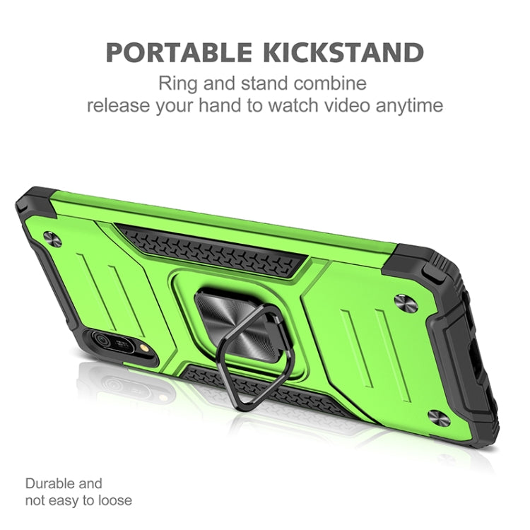 For Huawei Y6 Pro(2019) Magnetic Armor Shockproof TPU + PC Case with Metal Ring Holder