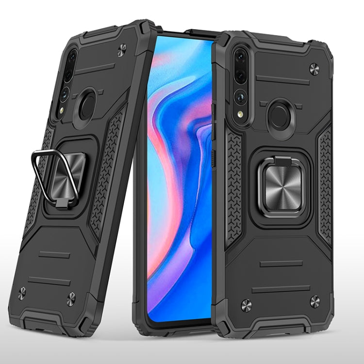 For Huawei Y9 Prime(2019) / P Smart Z Magnetic Armor Shockproof TPU + PC Case with Metal Ring Holder