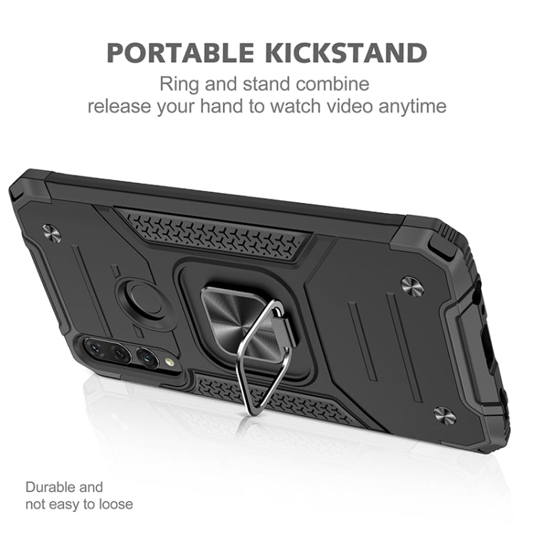 For Huawei Y9 Prime(2019) / P Smart Z Magnetic Armor Shockproof TPU + PC Case with Metal Ring Holder