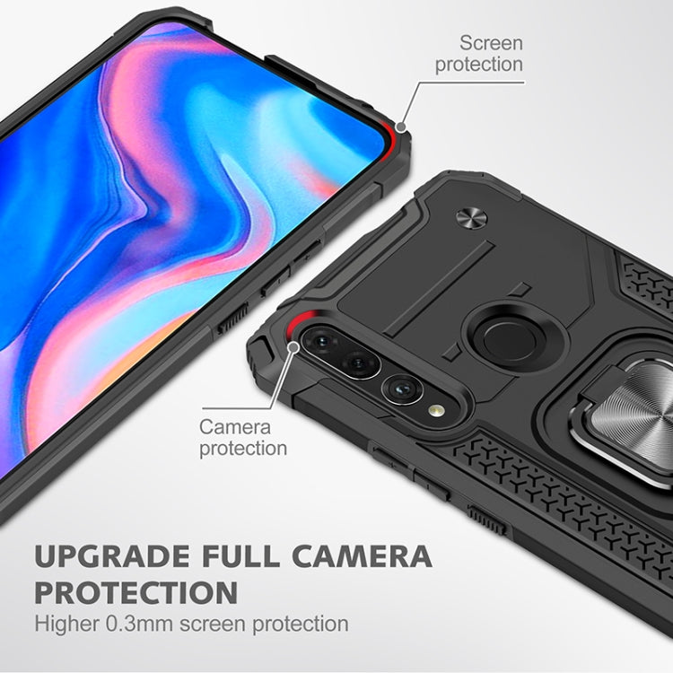 For Huawei Y9 Prime(2019) / P Smart Z Magnetic Armor Shockproof TPU + PC Case with Metal Ring Holder