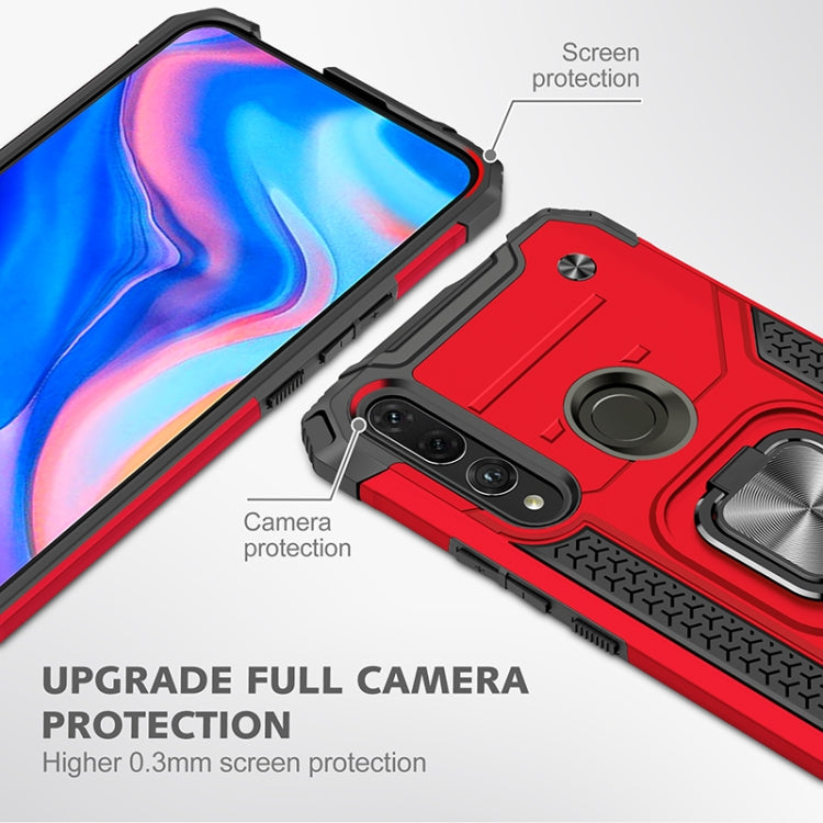 For Huawei Y9 Prime(2019) / P Smart Z Magnetic Armor Shockproof TPU + PC Case with Metal Ring Holder