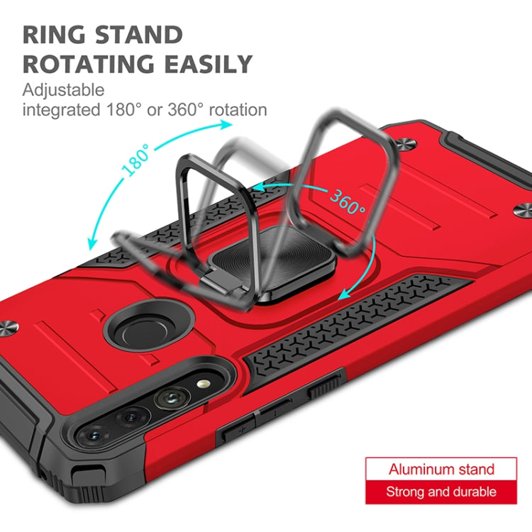 For Huawei Y9 Prime(2019) / P Smart Z Magnetic Armor Shockproof TPU + PC Case with Metal Ring Holder