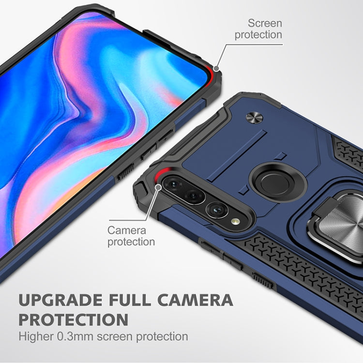 For Huawei Y9 Prime(2019) / P Smart Z Magnetic Armor Shockproof TPU + PC Case with Metal Ring Holder