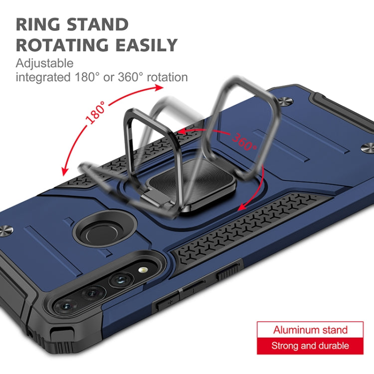 For Huawei Y9 Prime(2019) / P Smart Z Magnetic Armor Shockproof TPU + PC Case with Metal Ring Holder